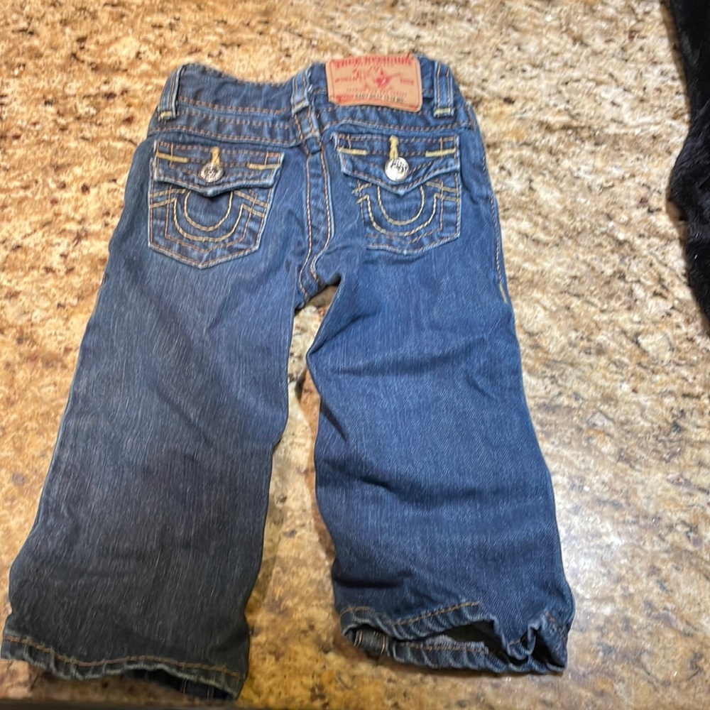 Dark denim jeans